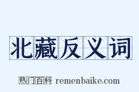 北藏反义词是什么意思的图片